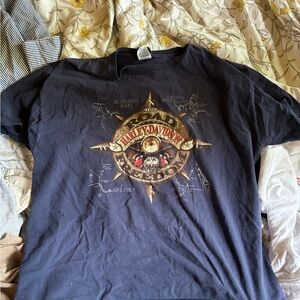Harley-Davidson Compass Graphic Tee - Black and Gold